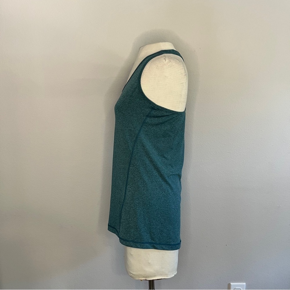 Women's Teal Sleeveless Racer Back Top - Picture 2 of 5